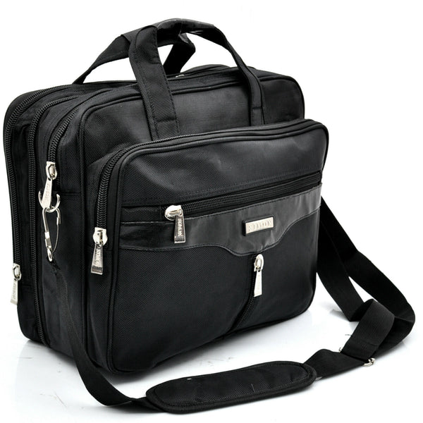Borsa uomo bussines tessuto tecnico lavoro tracolla a4 pc studio portadocumenti