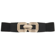 Carica l&#39;immagine nel visualizzatore di Gallery, Cintura larga a vita cinta donna fibbia oro cinturone made in italy stringivita