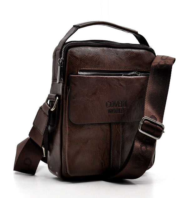 Borsa Borsello Uomo in Pelle Tracolla Spalla Grande Coveri World Moda Porta Cel