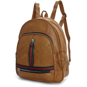 Zaino zainetto strisci verde rossa semplice particolare casual passeggio sport