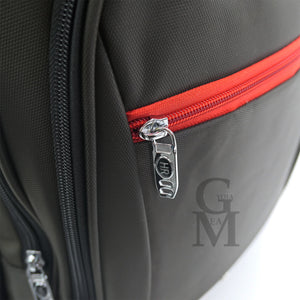 Zaino rigido nylon tessuto impermeabile multitasche zip porta pc dottore avvocat