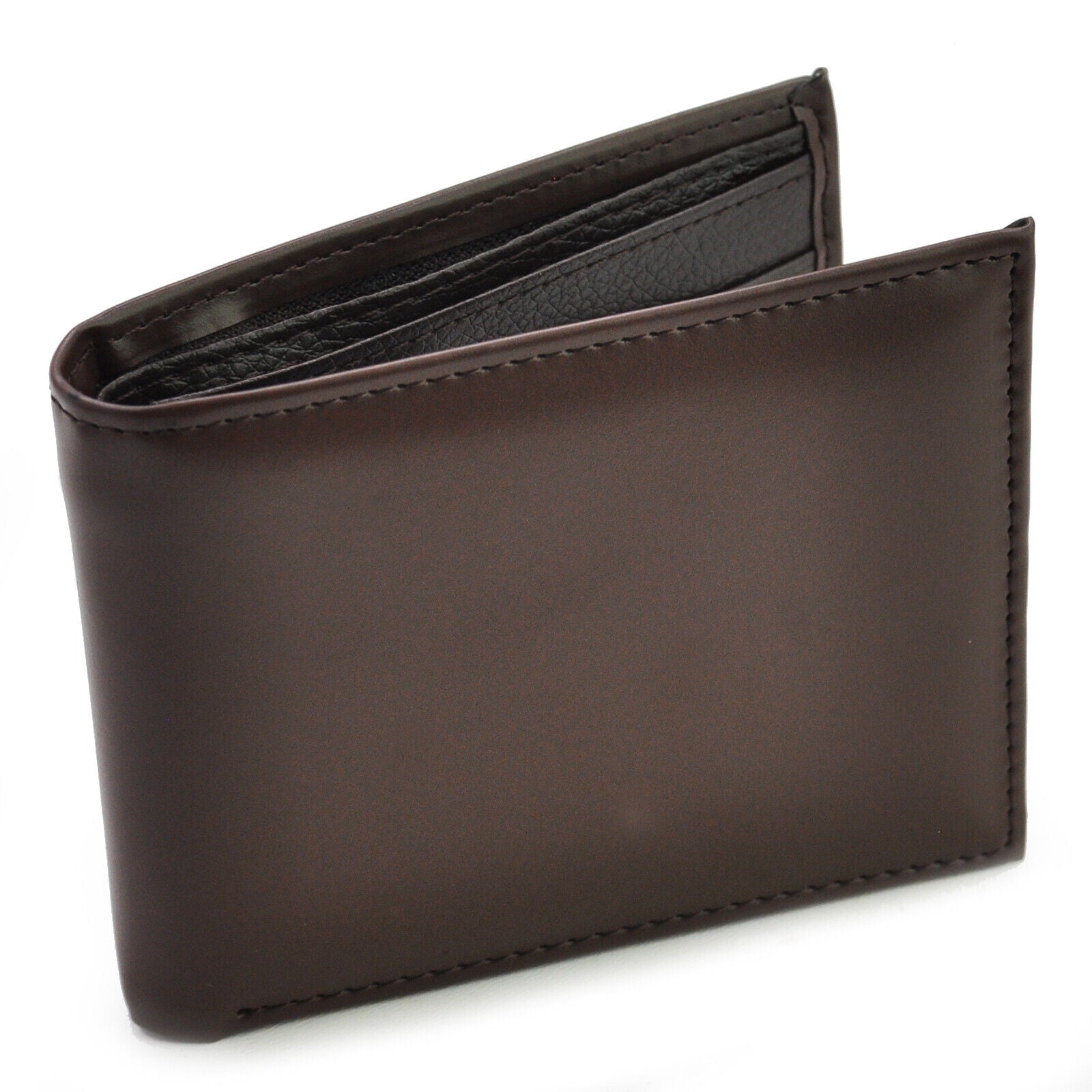 Portafogli In Pelle Da Uomo Con Portamonete MARRONE/RUTENIO SCURO | The - Foto 2
