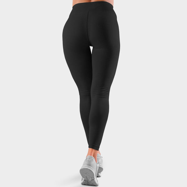 6 Leggings Modello collant 320 den Interno Felpato Pelliccia Elasticizzato neri