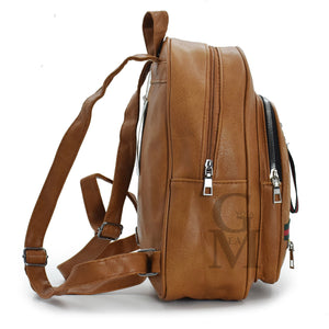 Zaino zainetto strisci verde rossa semplice particolare casual passeggio sport