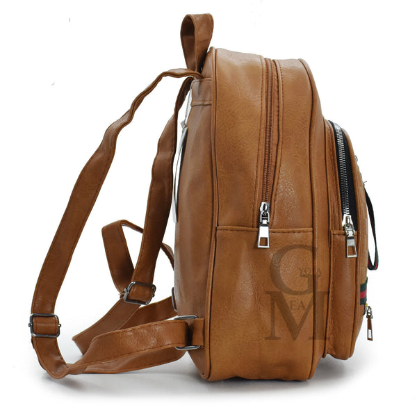 Zaino zainetto strisci verde rossa semplice particolare casual passeggio sport
