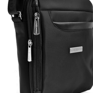 COVERI borsellino uomo borsa tracolla sport nylon nero tessuto casual piccolo