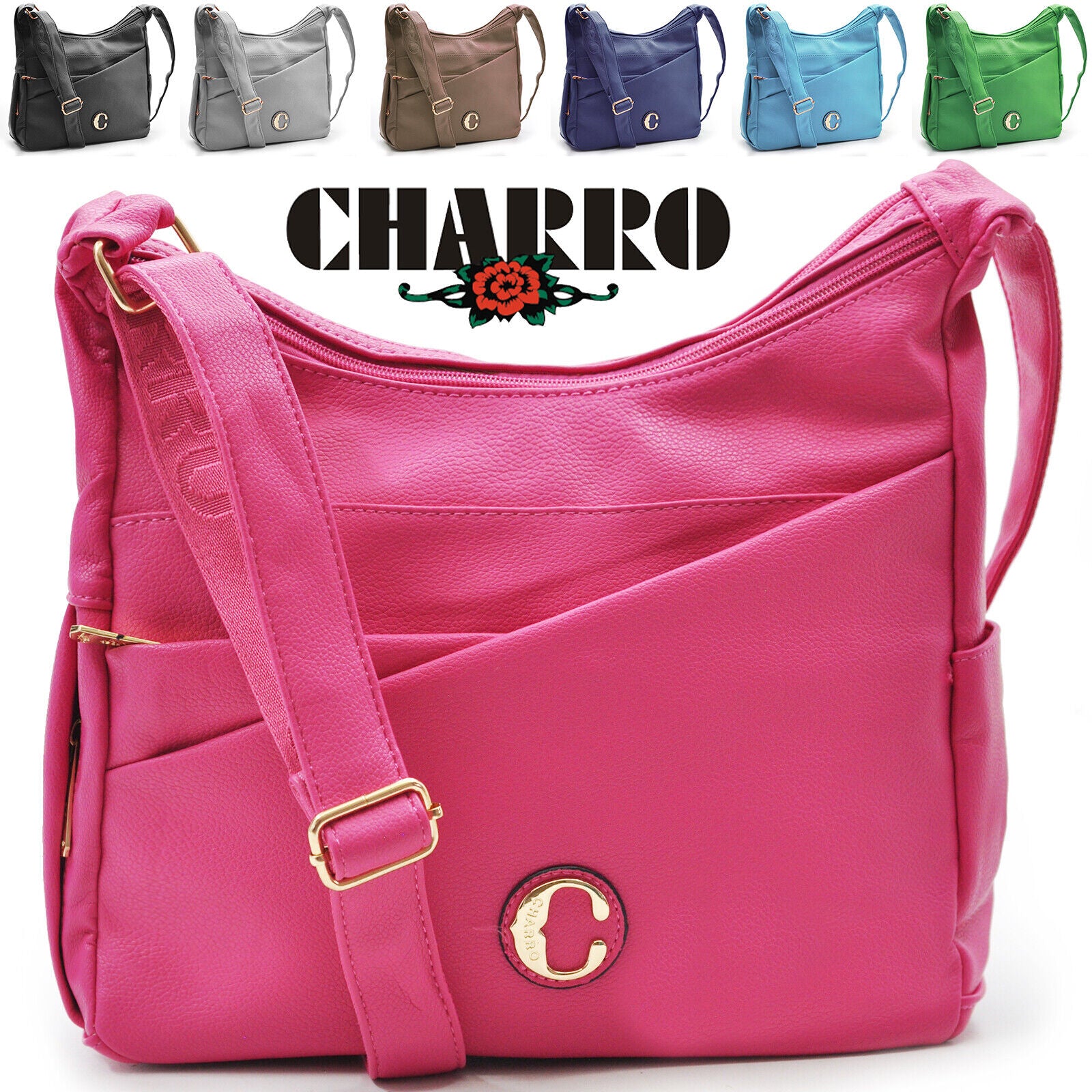 UTO Borsa A Tracolla Donna In Similpelle – Crossbody Con Portamonete E Tracolla Larga Regolabile – Beige