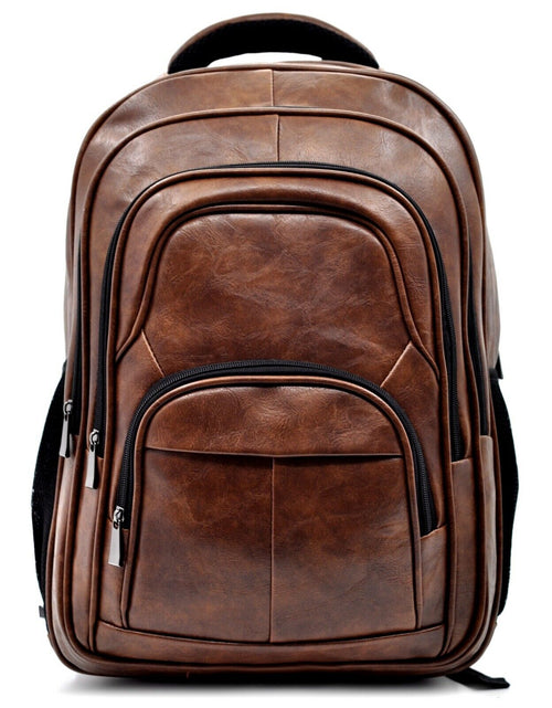 GM zaino uomo pelle grande nero lavoro porta pc viaggio multitasche cinghie moda