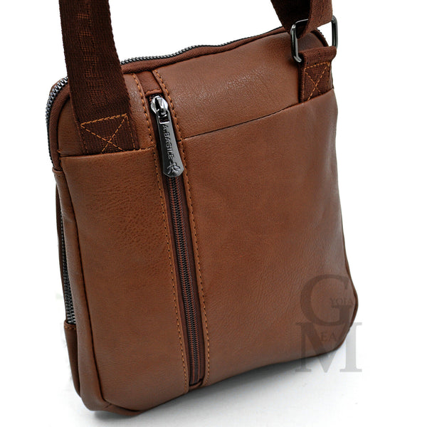 Pack 3in1 Borsello uomo A. Basile + portafoglio + cintura in vera pelle italy 02