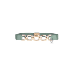 Cintura fibbia catena oro argento vintage donna vita alta elastica pelle comoda