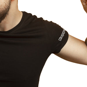 5 Pack T-shirt Uomo KAPPA Maglietta Intima Slim Fit Cotone Maglia Mezza Manica