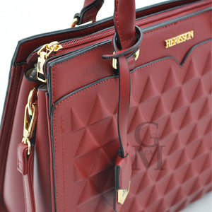 Borsa donna originale firmata H. FIRENZE rigida pelle martellata nuova piccola