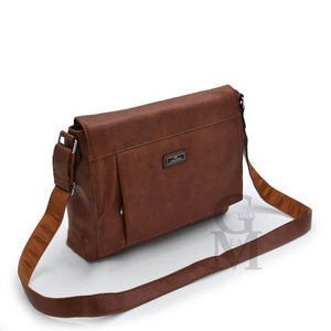 Borsa tracolla nylon pelle uomo porta documenti notebook pc casual grande lavoro