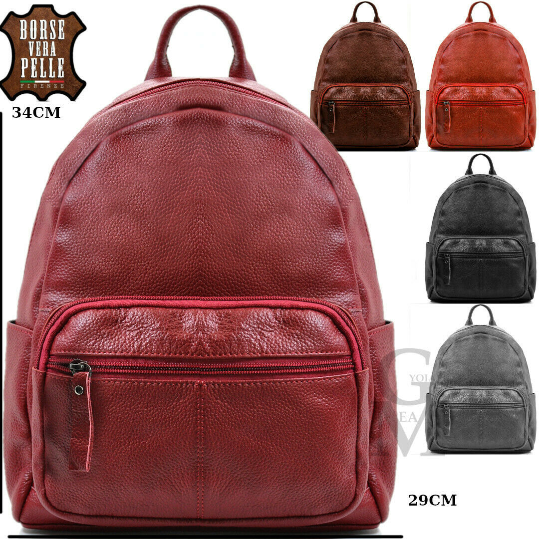 Zaino Donna In Pelle PU Grande - Zainetto Elegante Con Tracolla Per Laptop 14 Pollici - Foto 6