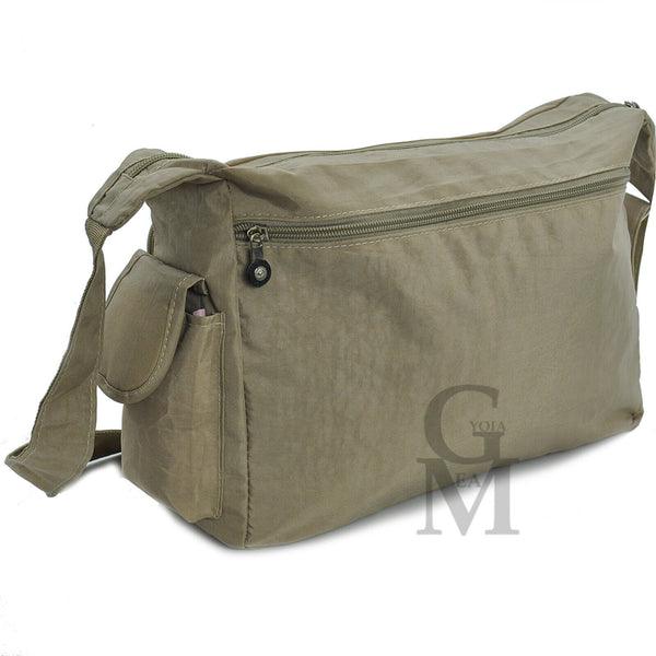 Borsa casual colorata donna tracolla nylon tasche grande tessuto tela