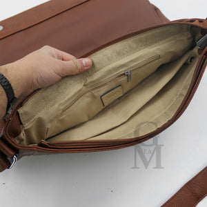 Borsa tracolla nylon pelle uomo porta documenti notebook pc casual grande lavoro