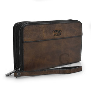 Borsello borsa a mano COVERI uomo 2in1 Eco Pelle Unisex Pochette a Mano Da Polso