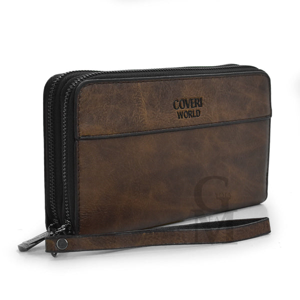 Borsello borsa a mano COVERI uomo 2in1 Eco Pelle Unisex Pochette a Mano Da Polso