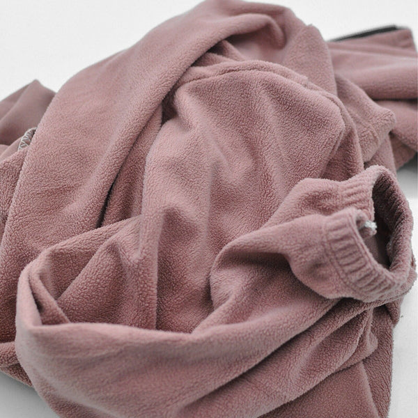 Felpa donna giacca zip pile calda inverno con cappuccio morbido elasticizzato