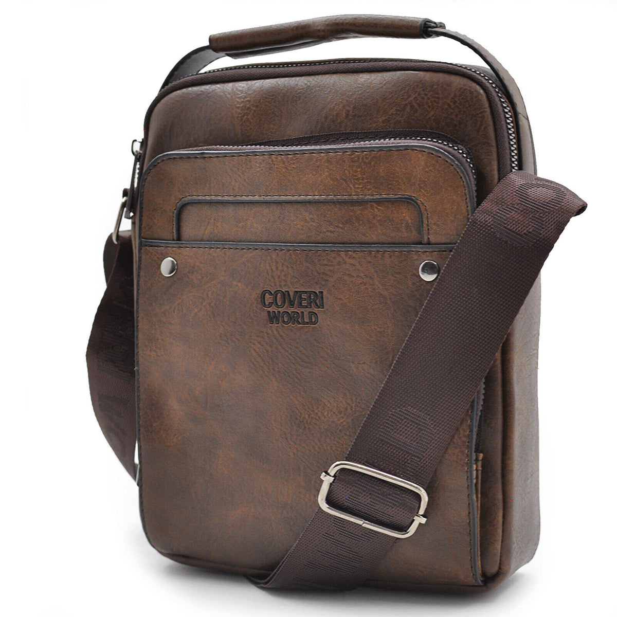 COVERI Borsellino Uomo Manico Borsa Tracolla Marrone Scuro Caff Nero COVERI Borsellino Uomo Manico Borsa Tracolla Marrone Scuro Caff Nero