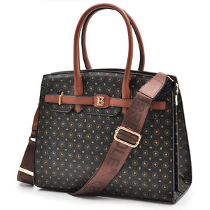 BRICIOLE borsa donna bauletto valigetta 24h cartella casual fantasia LOGO