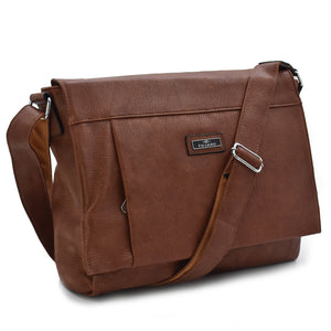 Borsa tracolla nylon pelle uomo porta documenti notebook pc casual grande lavoro