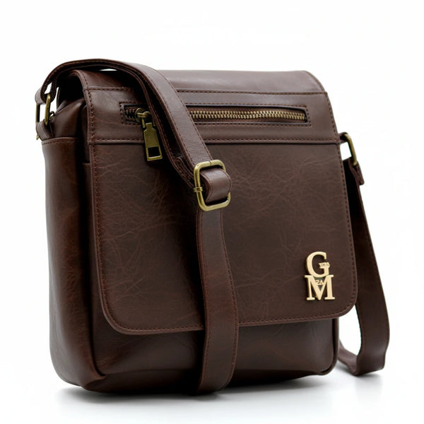 Borsello Uomo firmato Gyoiamea simil pelle borsellino Capiente e Resistente multi tasche vintage