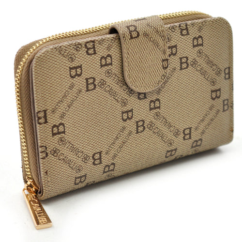 Portafoglio da Donna firmato B. Cavalli con Fantasia Logata – Elegante, Capiente e Perfetto per Carte, Monete e Banconote – Design Chic