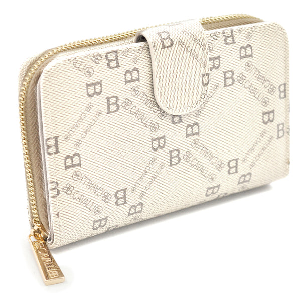 Portafoglio da Donna firmato B. Cavalli con Fantasia Logata – Elegante, Capiente e Perfetto per Carte, Monete e Banconote – Design Chic