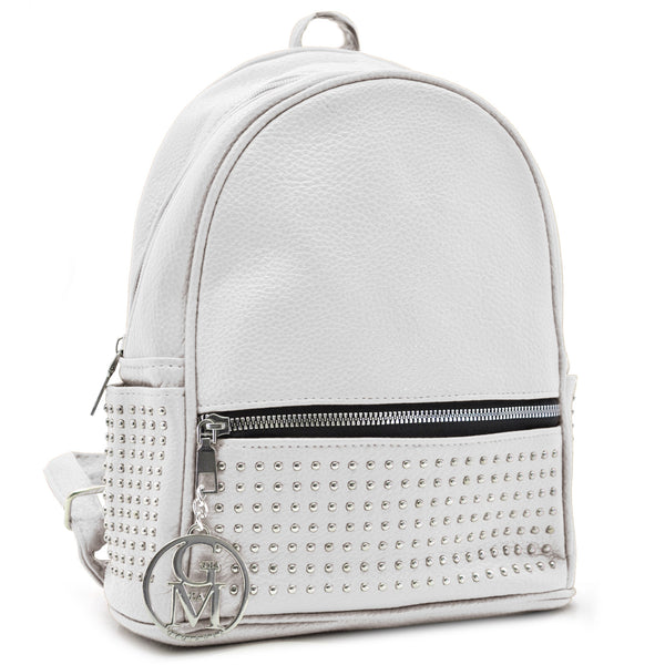 Zaino eco Pelle firmato GYOIAMEA   - Elegante e Resistente, Donna , Zaino Casual borchiato borchie zainetto