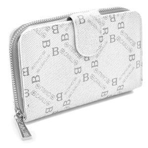 Portafoglio da Donna firmato B. Cavalli con Fantasia Logata – Elegante, Capiente e Perfetto per Carte, Monete e Banconote – Design Chic