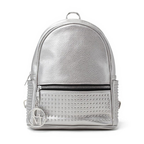 Zaino eco Pelle firmato GYOIAMEA   - Elegante e Resistente, Donna , Zaino Casual borchiato borchie zainetto