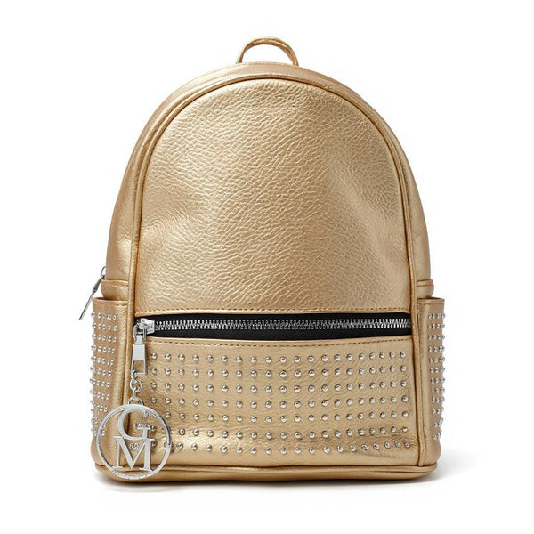 Zaino eco Pelle firmato GYOIAMEA   - Elegante e Resistente, Donna , Zaino Casual borchiato borchie zainetto