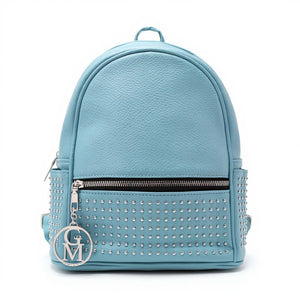 Zaino eco Pelle firmato GYOIAMEA   - Elegante e Resistente, Donna , Zaino Casual borchiato borchie zainetto