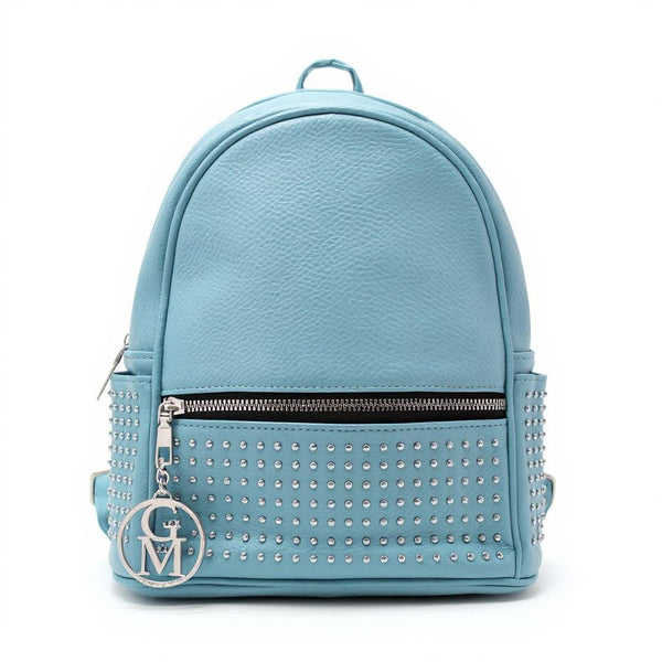 Zaino eco Pelle firmato GYOIAMEA   - Elegante e Resistente, Donna , Zaino Casual borchiato borchie zainetto