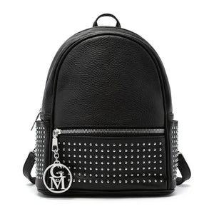 Zaino eco Pelle firmato GYOIAMEA   - Elegante e Resistente, Donna , Zaino Casual borchiato borchie zainetto