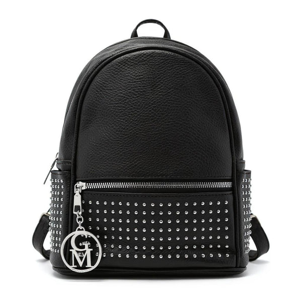 Zaino eco Pelle firmato GYOIAMEA   - Elegante e Resistente, Donna , Zaino Casual borchiato borchie zainetto