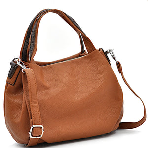 DUDLIN - Borsa firmata borsetta a bauletto tracolla mano simil pelle tote piccola capiente elegante casual