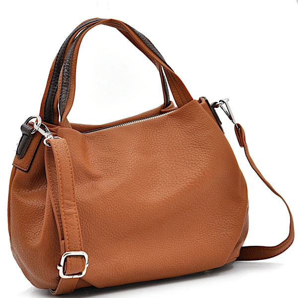 DUDLIN - Borsa firmata borsetta a bauletto tracolla mano simil pelle tote piccola capiente elegante casual
