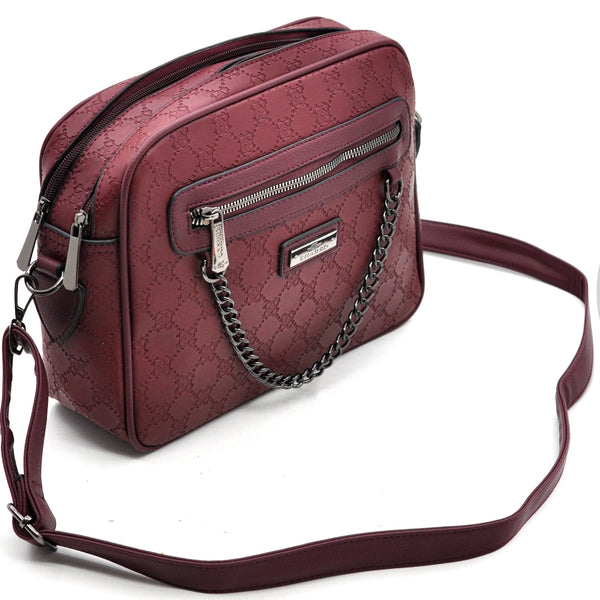 Borsa firmata CHARRO tracolla multi tasche fantasia logata logo pressato donna capiente 4 tasche cerniera