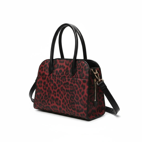 Borsa firmata COCONUDA tote borsetta rigida simil pelle fantasia animalier TRACOLLA