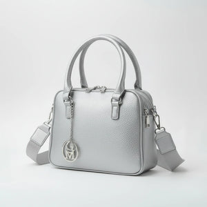 La Vastedda - Borsa a bauletto  firmata GYOIAMEA a mano tracolla casual simil pelle martellata venata