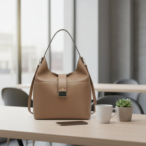 CHARRO - Borsa sacco a spalla grande vintage cinghia tracolla casual simil pelle mono manico