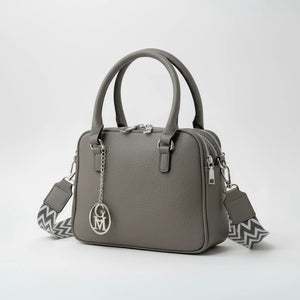 La Vastedda - Borsa a bauletto  firmata GYOIAMEA a mano tracolla casual simil pelle martellata venata