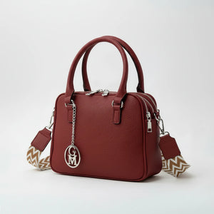 La Vastedda - Borsa a bauletto  firmata GYOIAMEA a mano tracolla casual simil pelle martellata venata