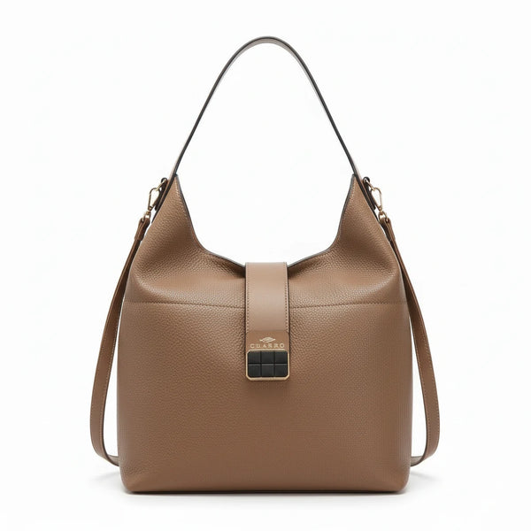 CHARRO - Borsa sacco a spalla grande vintage cinghia tracolla casual simil pelle mono manico