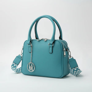 La Vastedda - Borsa a bauletto  firmata GYOIAMEA a mano tracolla casual simil pelle martellata venata