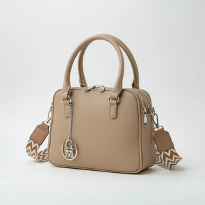 La Vastedda - Borsa a bauletto  firmata GYOIAMEA a mano tracolla casual simil pelle martellata venata