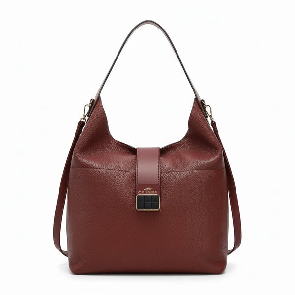 CHARRO - Borsa sacco a spalla grande vintage cinghia tracolla casual simil pelle mono manico