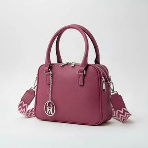 La Vastedda - Borsa a bauletto  firmata GYOIAMEA a mano tracolla casual simil pelle martellata venata